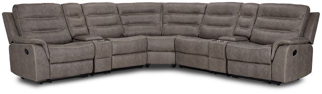 Grayson Micro Large Dual Manually Reclining Two-arm Sectional