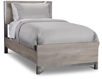 Evanston Gray Panel Bed