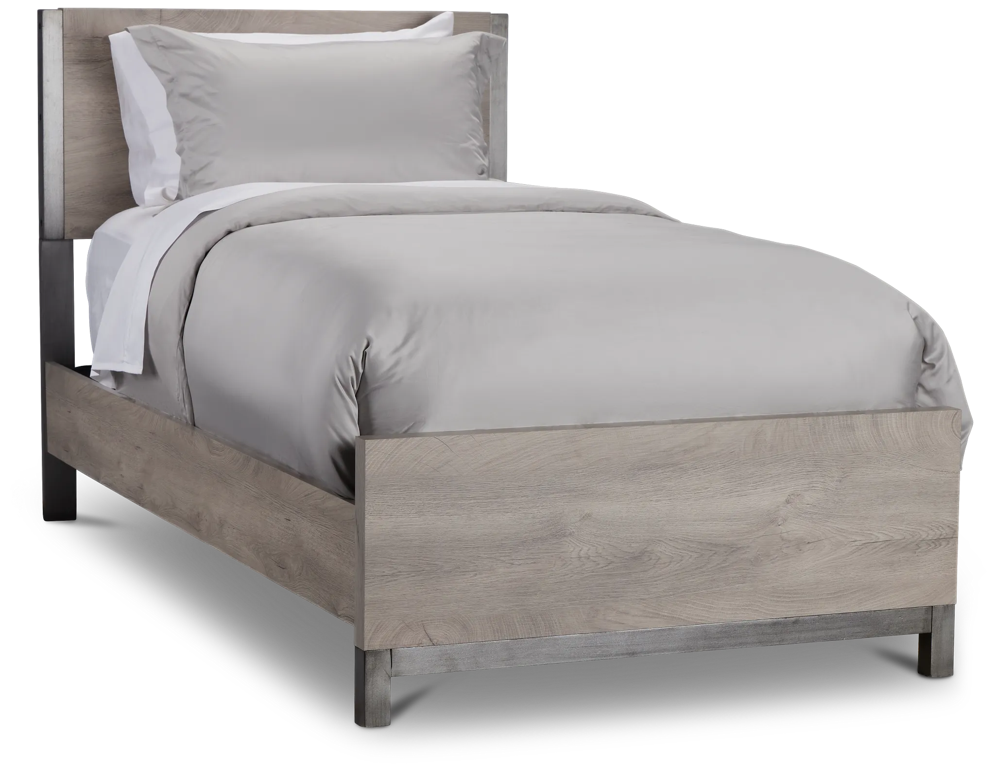 Evanston Gray Panel Bed