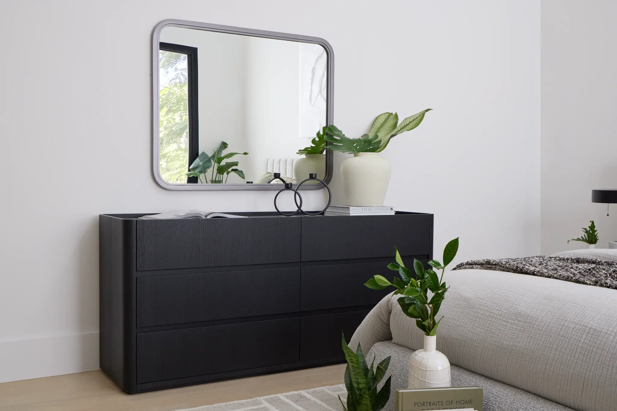Nomad Black Dresser & Mirror Nomad Black Dresser & Mirror