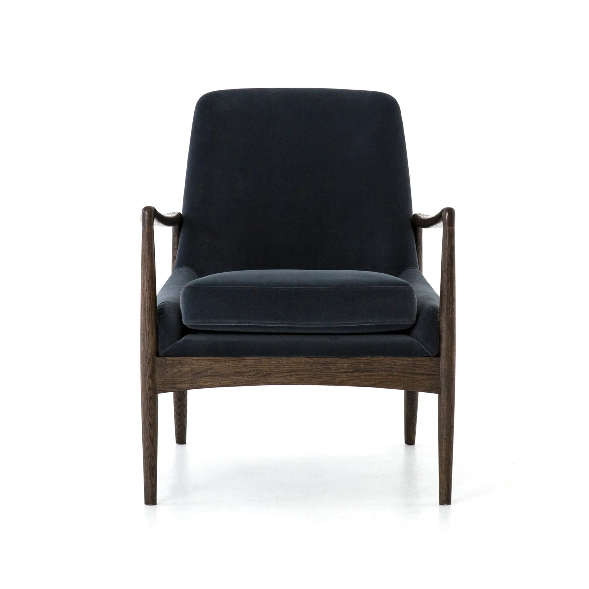 Four Hands Abella Navy Velvet Accent Chair
