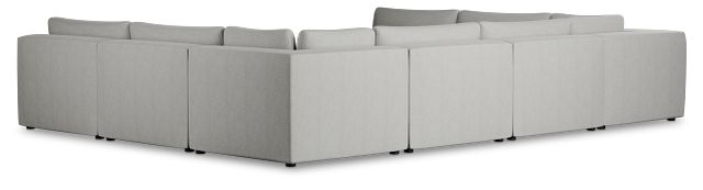 Destin Sutton Gray Fabric 8-piece Modular Sectional