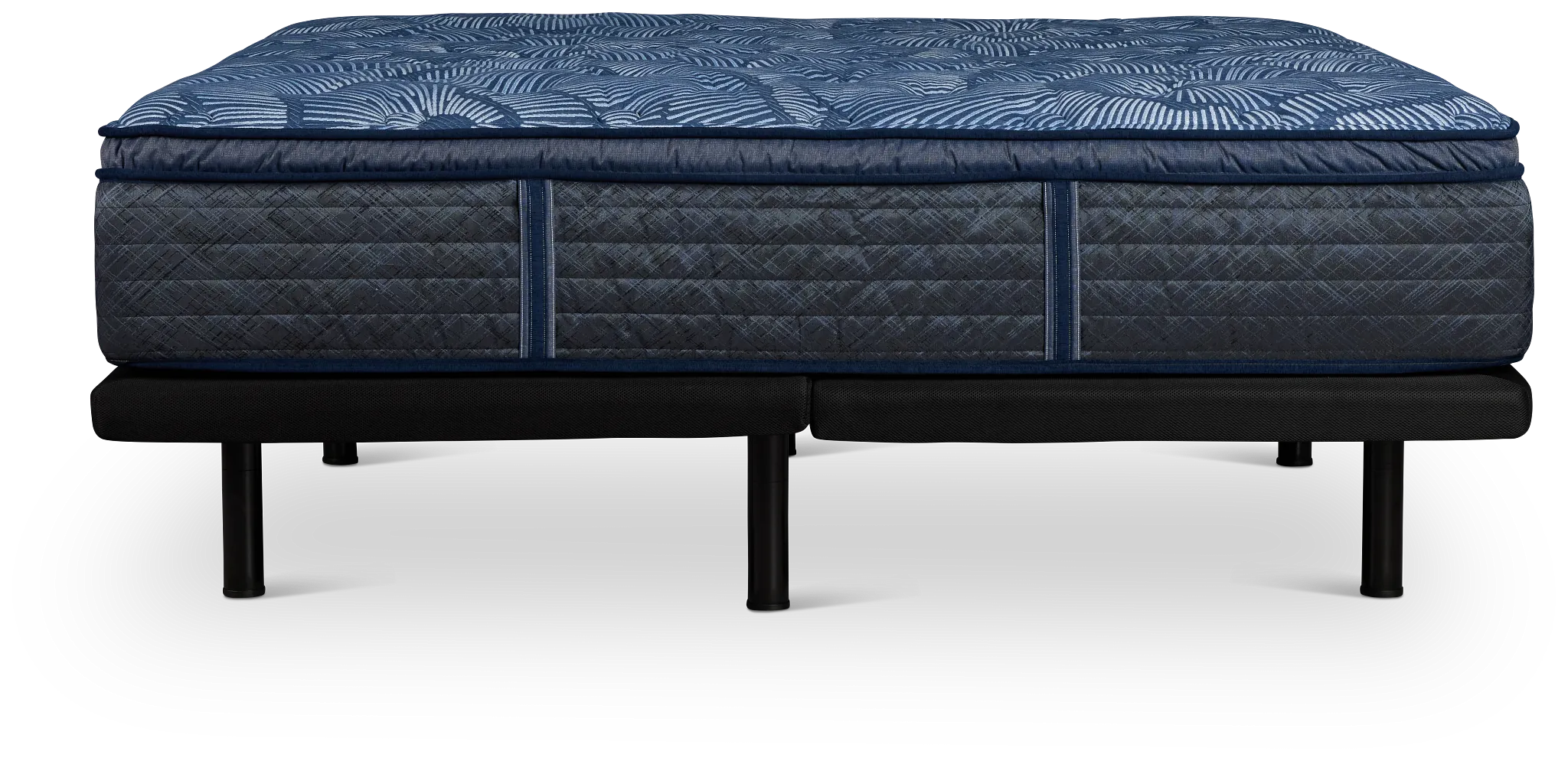 Serta Perfect Sleeper Cobalt Calm Plush Deluxe Adjustable Mattress Set