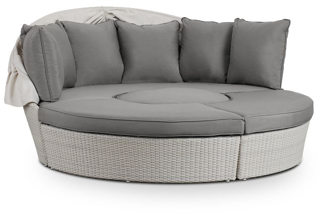 Biscayne Gray Canopy Daybed