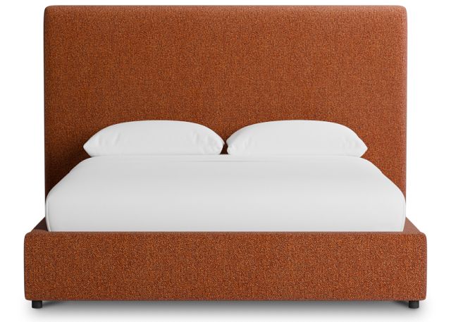 Grayton Elite Medium Brown 54" Upholstered Platform Bed