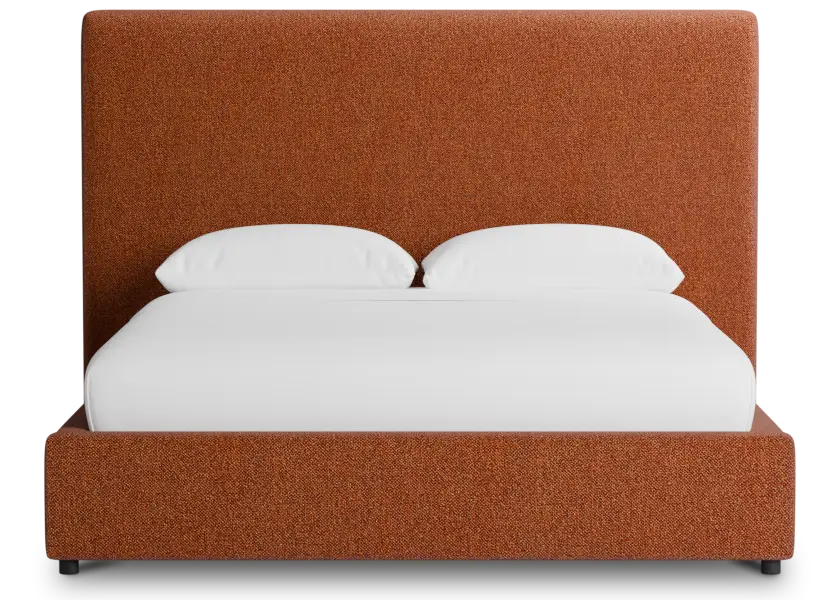 Grayton Elite Medium Brown 54" Upholstered Platform Bed Grayton Elite Medium Brown 54" Upholstered Platform Bed