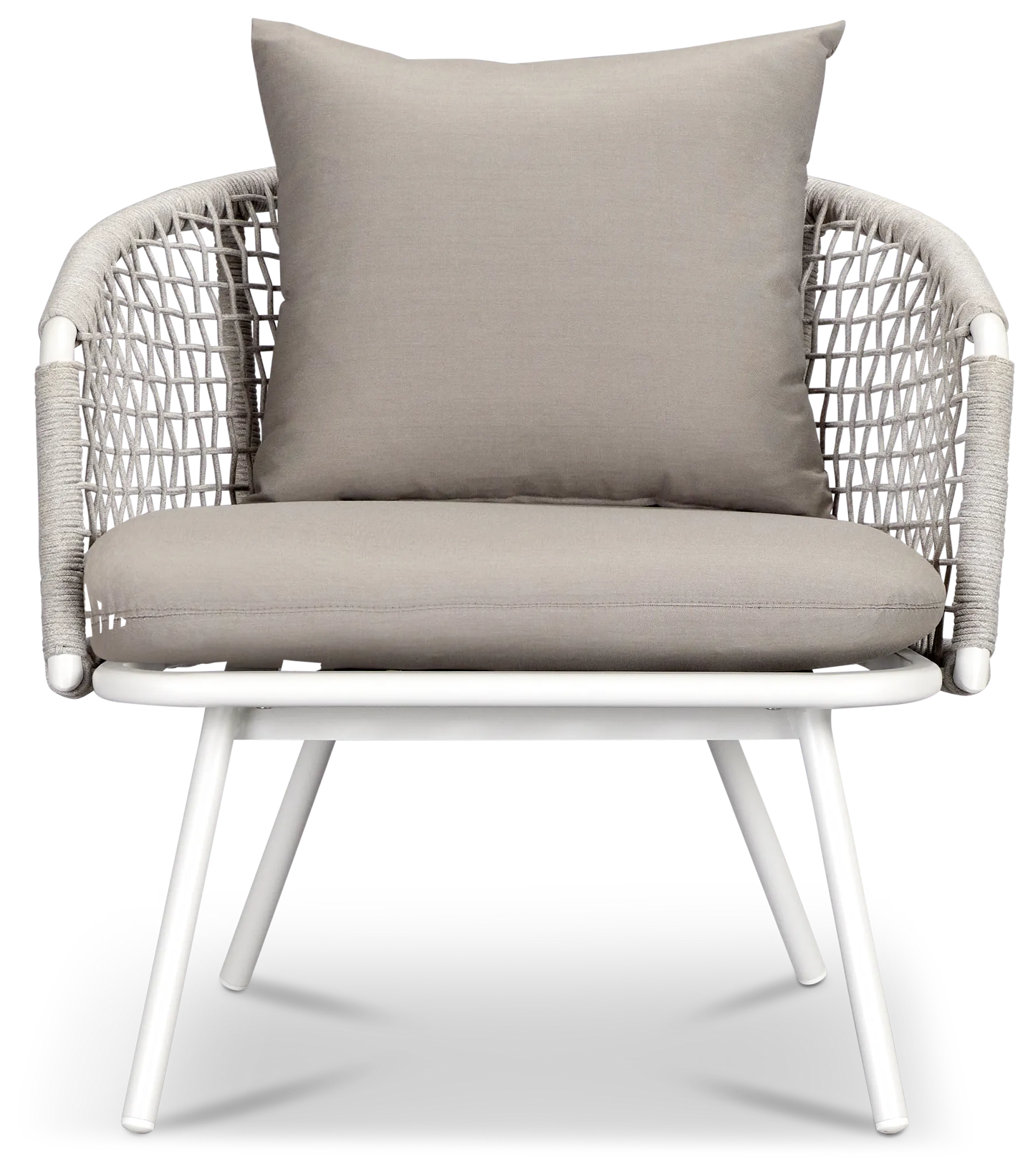 Antigua White Gray Arm Chair