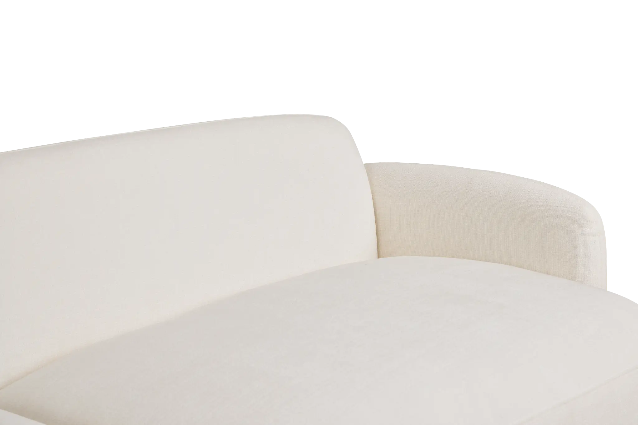 Halsey White Fabric Dual Cuddler Sectional Halsey White Fabric Dual Cuddler Sectional