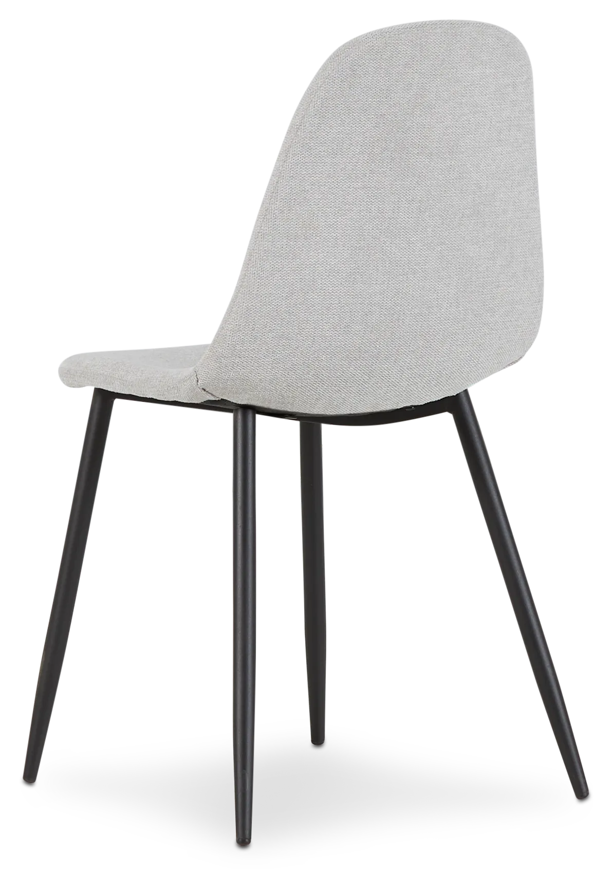 Havana Light Gray Upholstered Side Chair W/ Black Legs