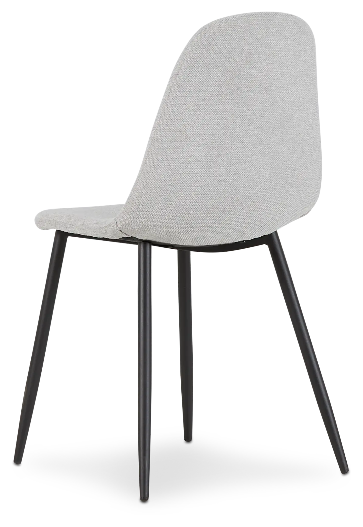 Havana Light Gray Upholstered Side Chair W/ Black Legs Havana Light Gray Upholstered Side Chair W/ Black Legs
