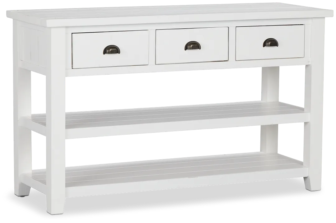 Bismark White Sofa Table