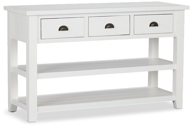 Bismark White Sofa Table (1)