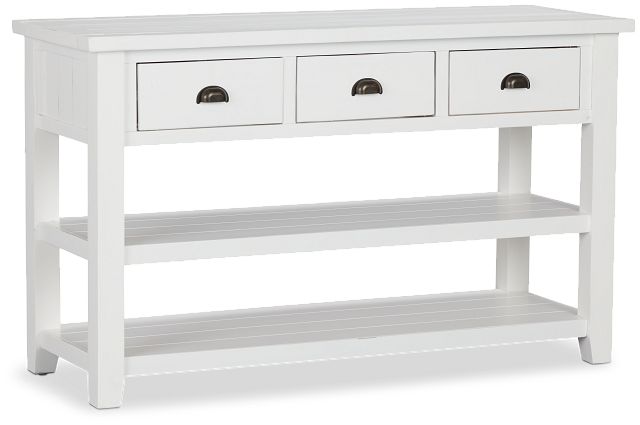 Bismark White Sofa Table