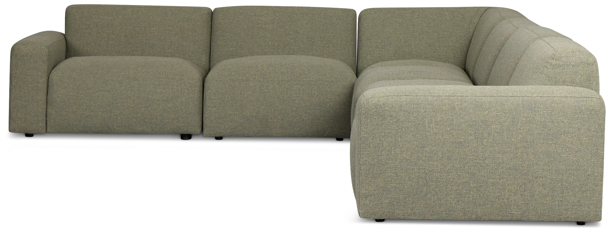 Baylor Green Fabric 6-piece Modular Sectional