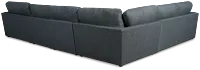 Noah Dark Gray Fabric Large Right Chaise Sectional