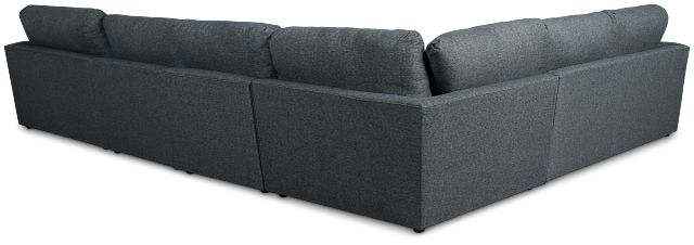 Noah Dark Gray Fabric Large Right Chaise Sectional