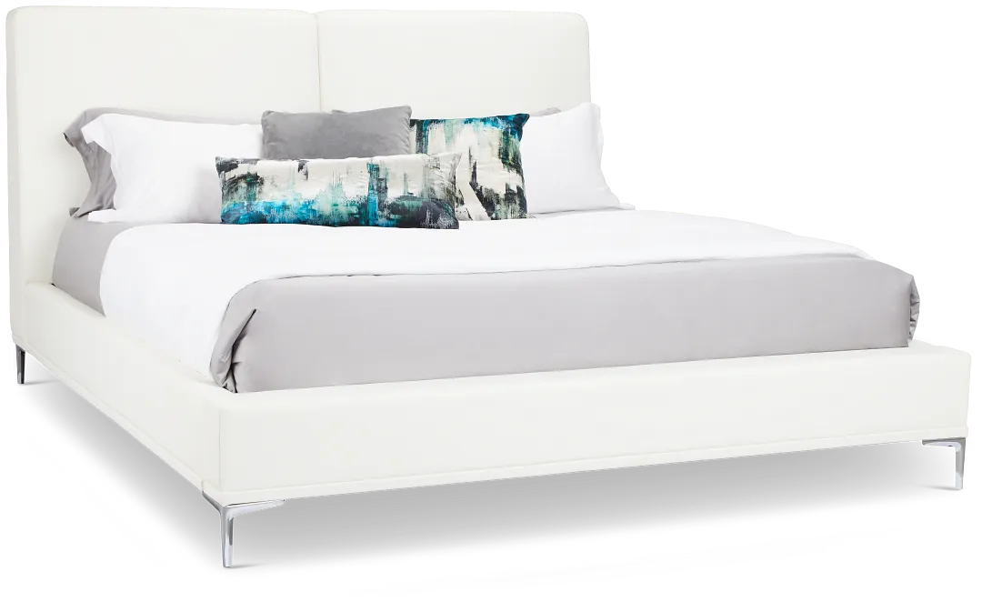 Emit White Micro Panel Bed