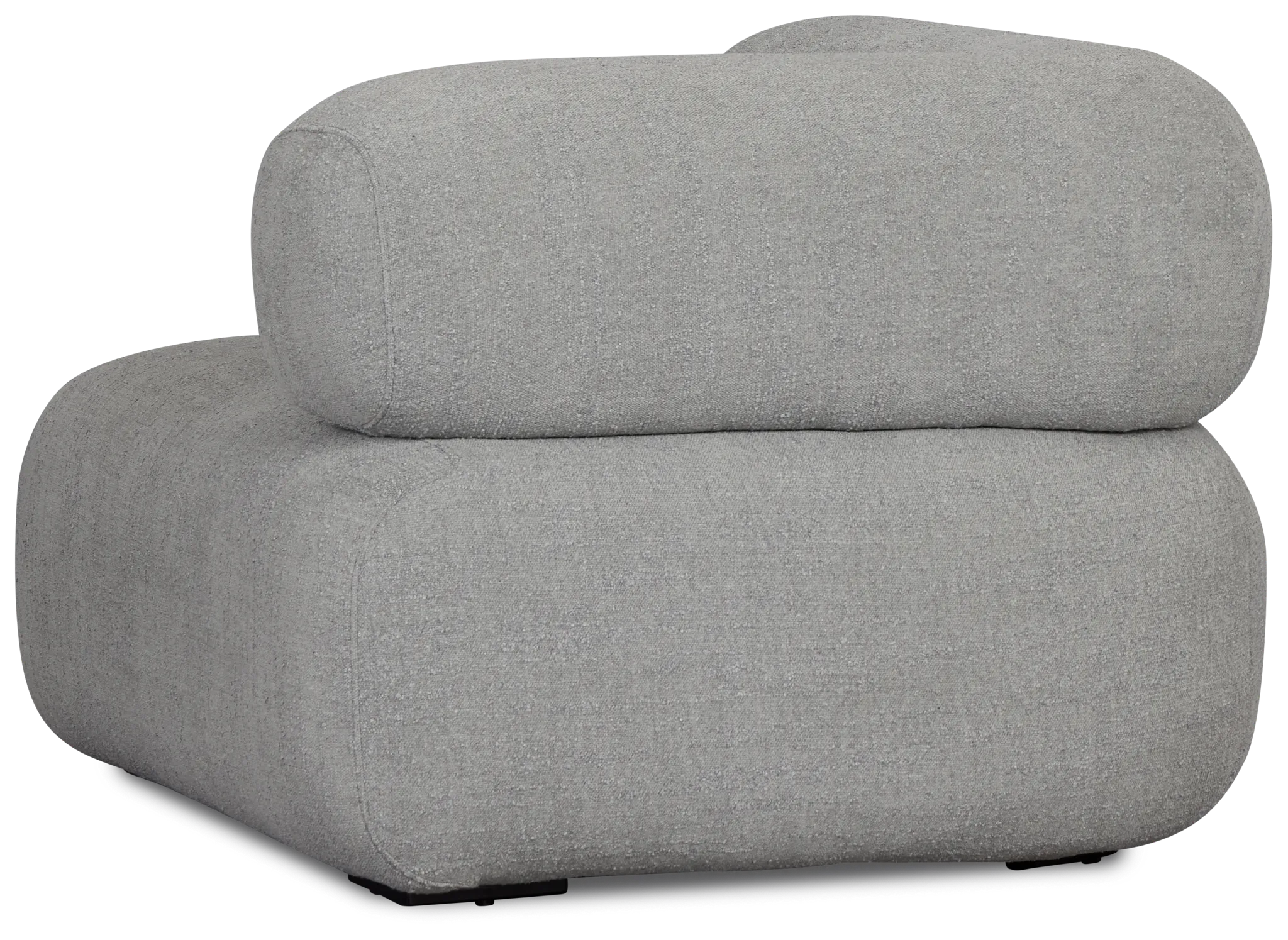 Celeste Light Gray Fabric Right Chair