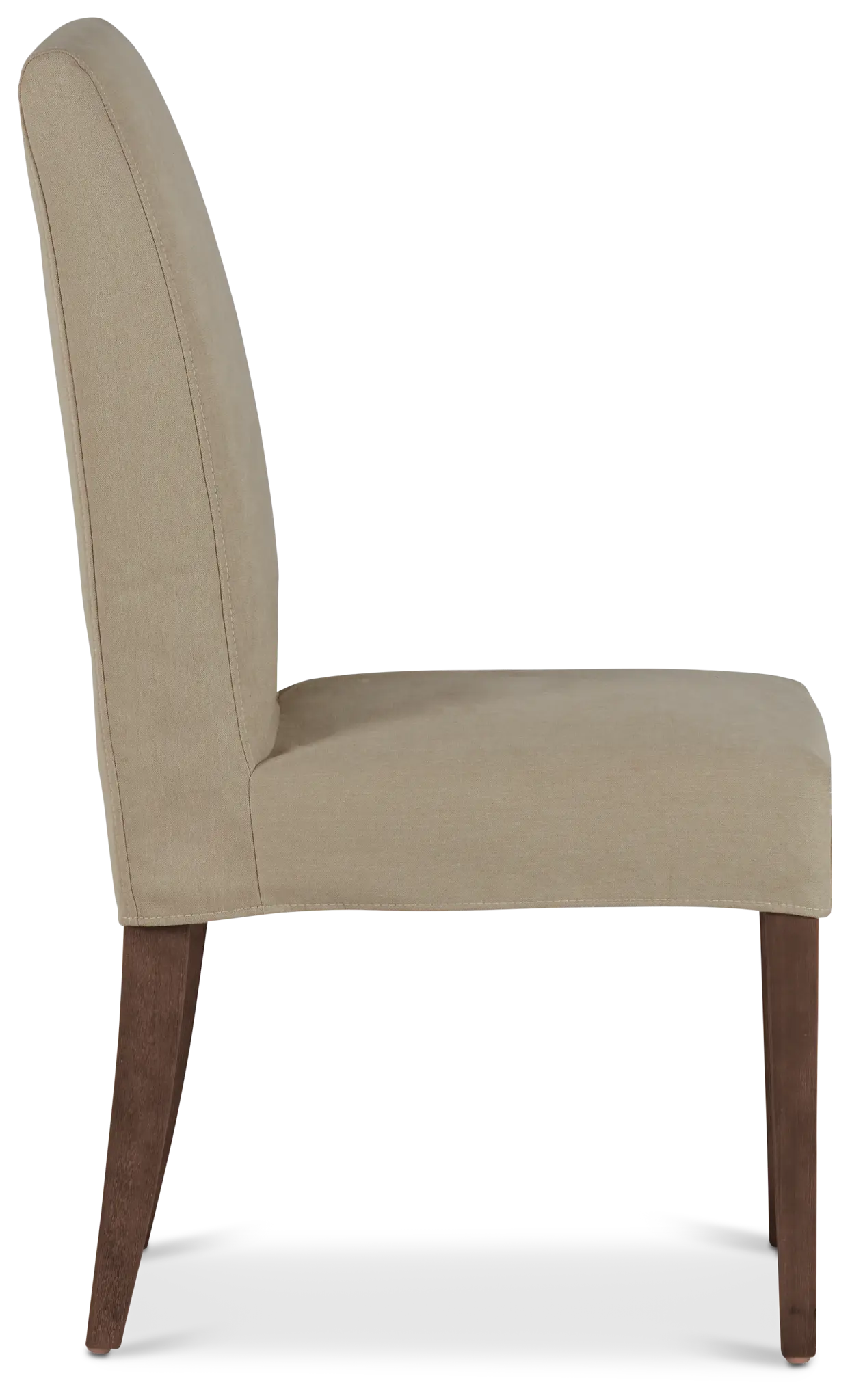 Destination Beige Short Slipcover Chair With Medium-tone Leg Destination Beige Short Slipcover Chair With Medium-tone Leg
