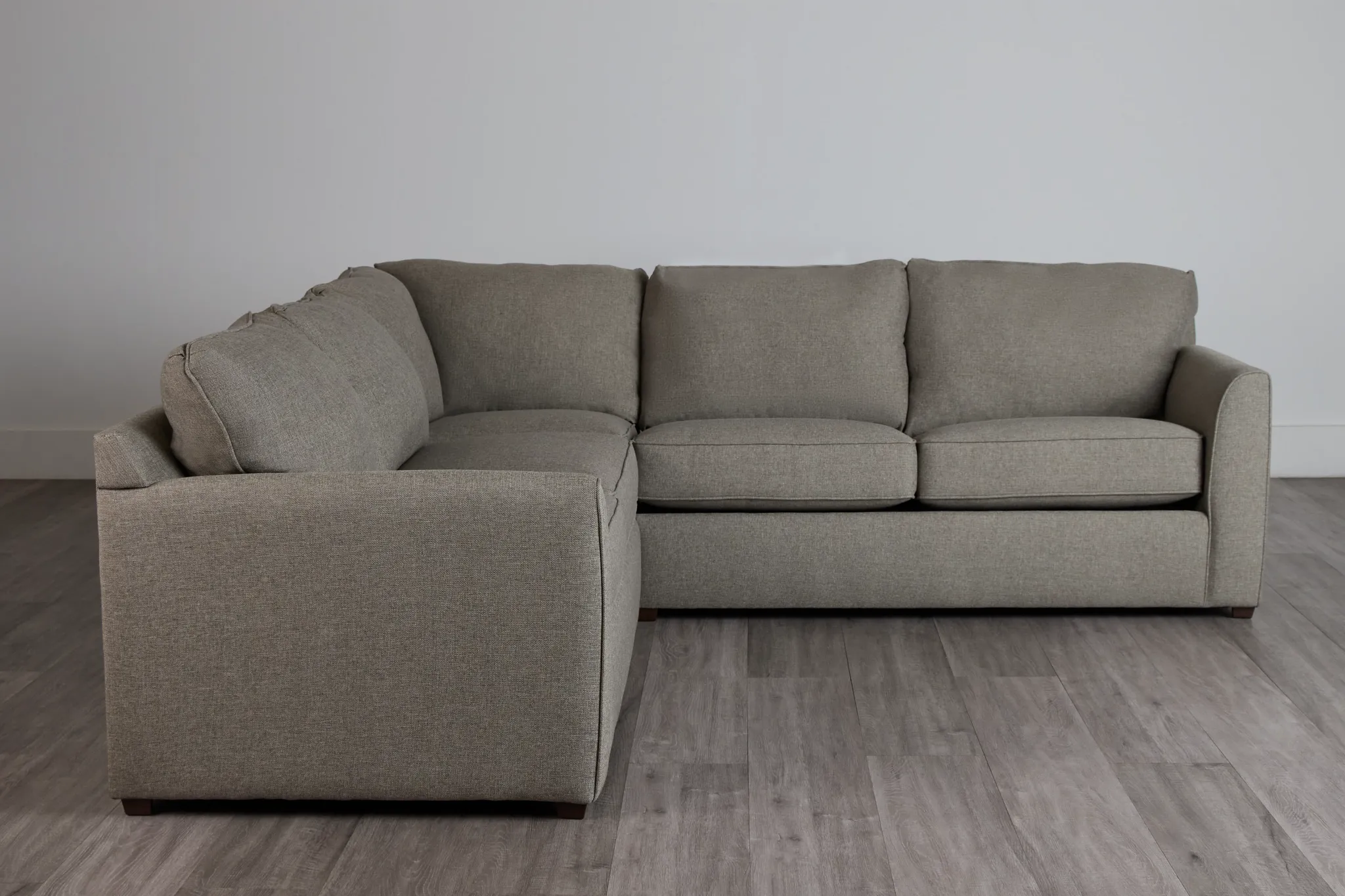 Asheville Brown Cooling Two-arm Right Memory Foam Sleeper Sectional