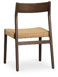 Santorini Dark Tone Woven Side Chair