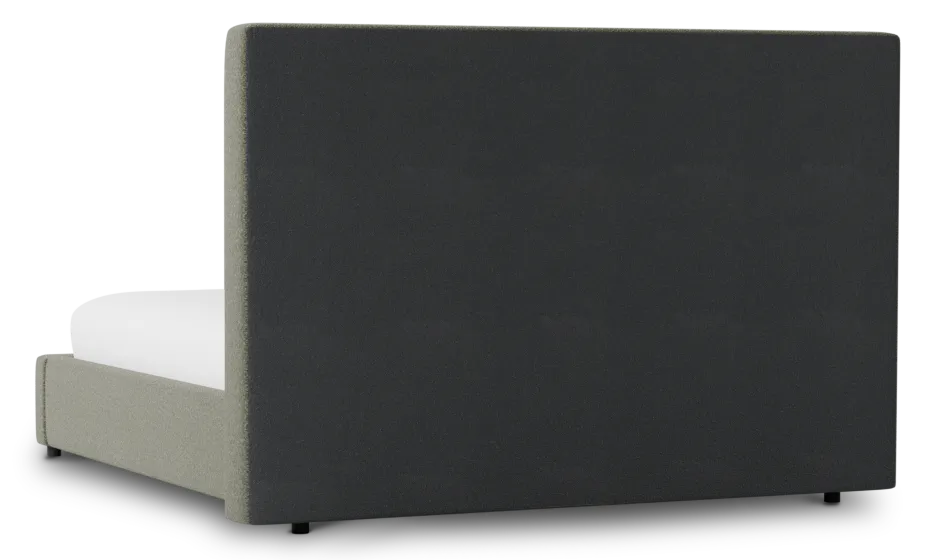 Grayton Sutton Green 54" Upholstered Platform Bed