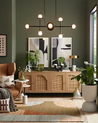 Sarta Light Tone Four-door Cabinet