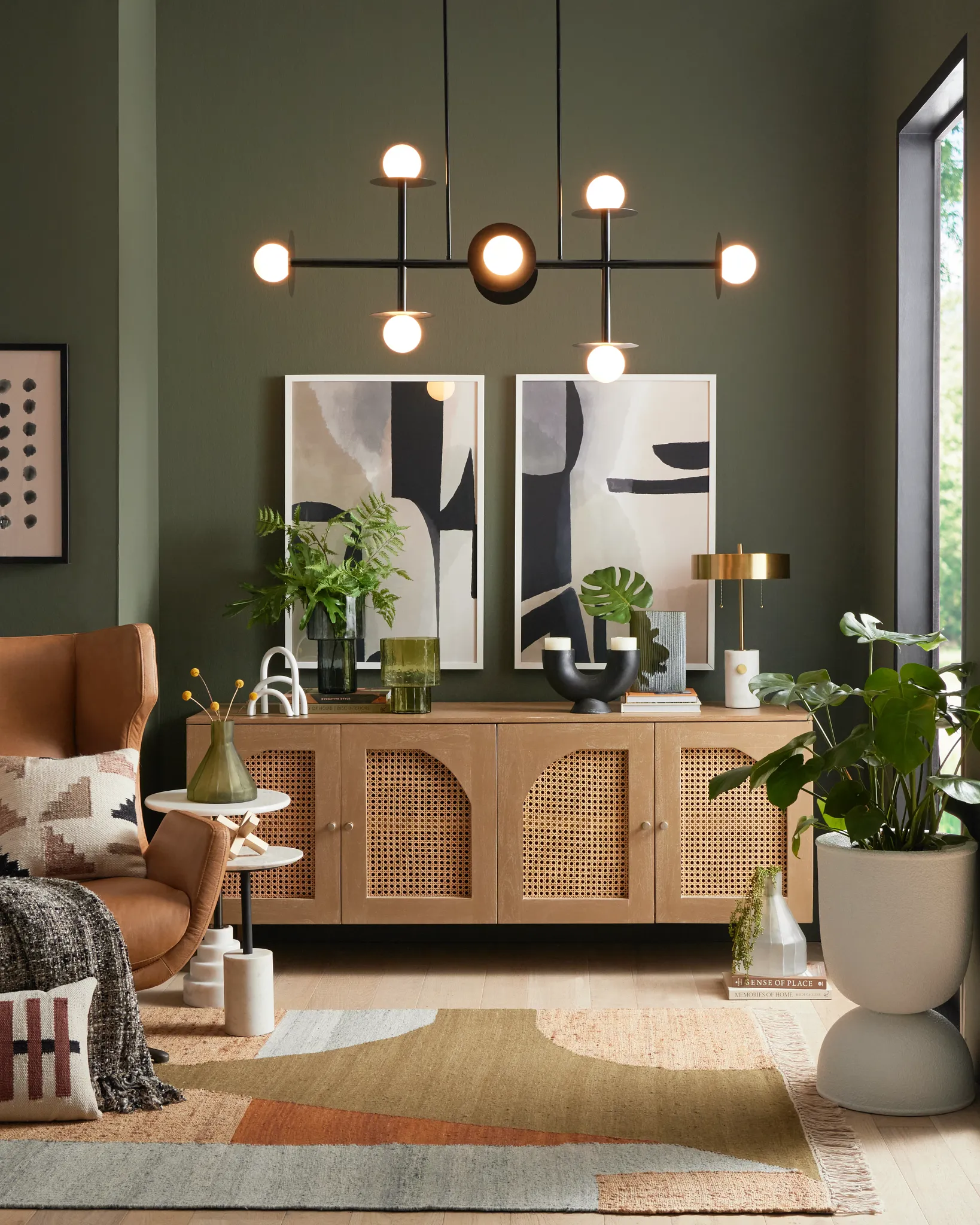 Sarta Light Tone Four-door Cabinet