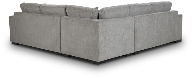 Blakely Gray Fabric Medium 2-arm Left Facing Sleeper Sectional