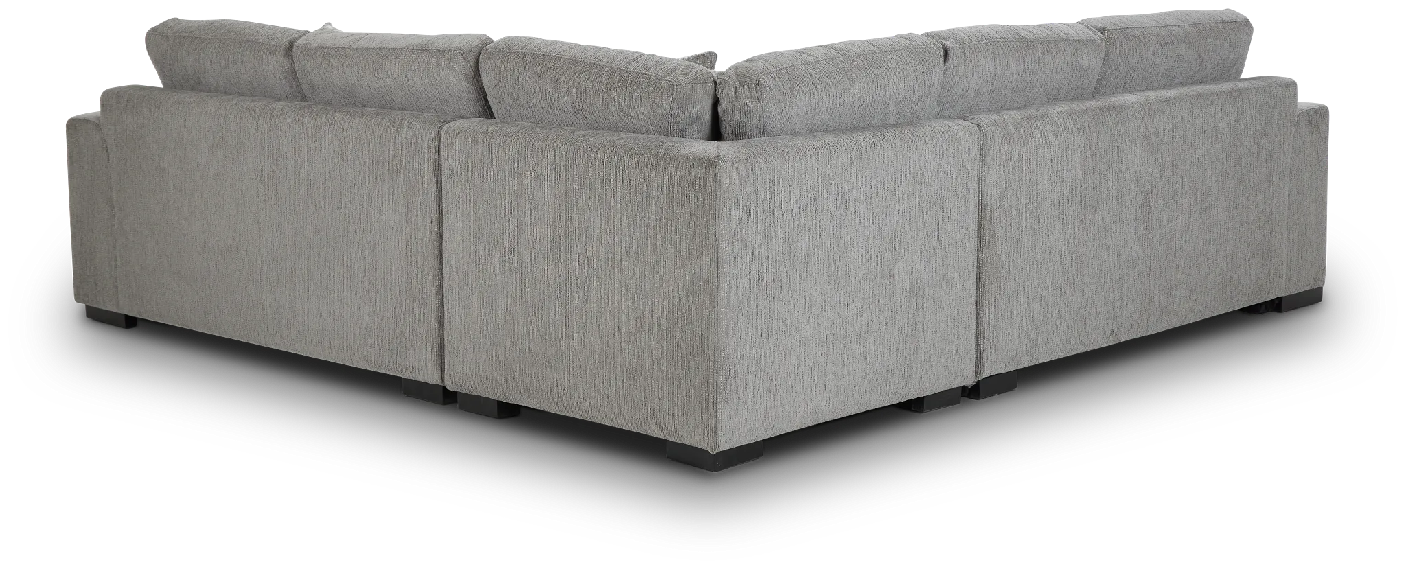 Blakely Gray Fabric Medium 2-arm Left Facing Sleeper Sectional