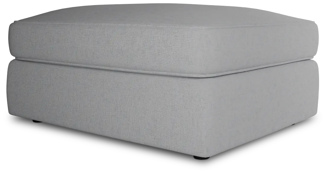 Siesta Delray Pewter Fabric Ottoman Siesta Delray Pewter Fabric Ottoman
