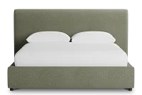 Grayton Sutton Green 44" Upholstered Platform Bed