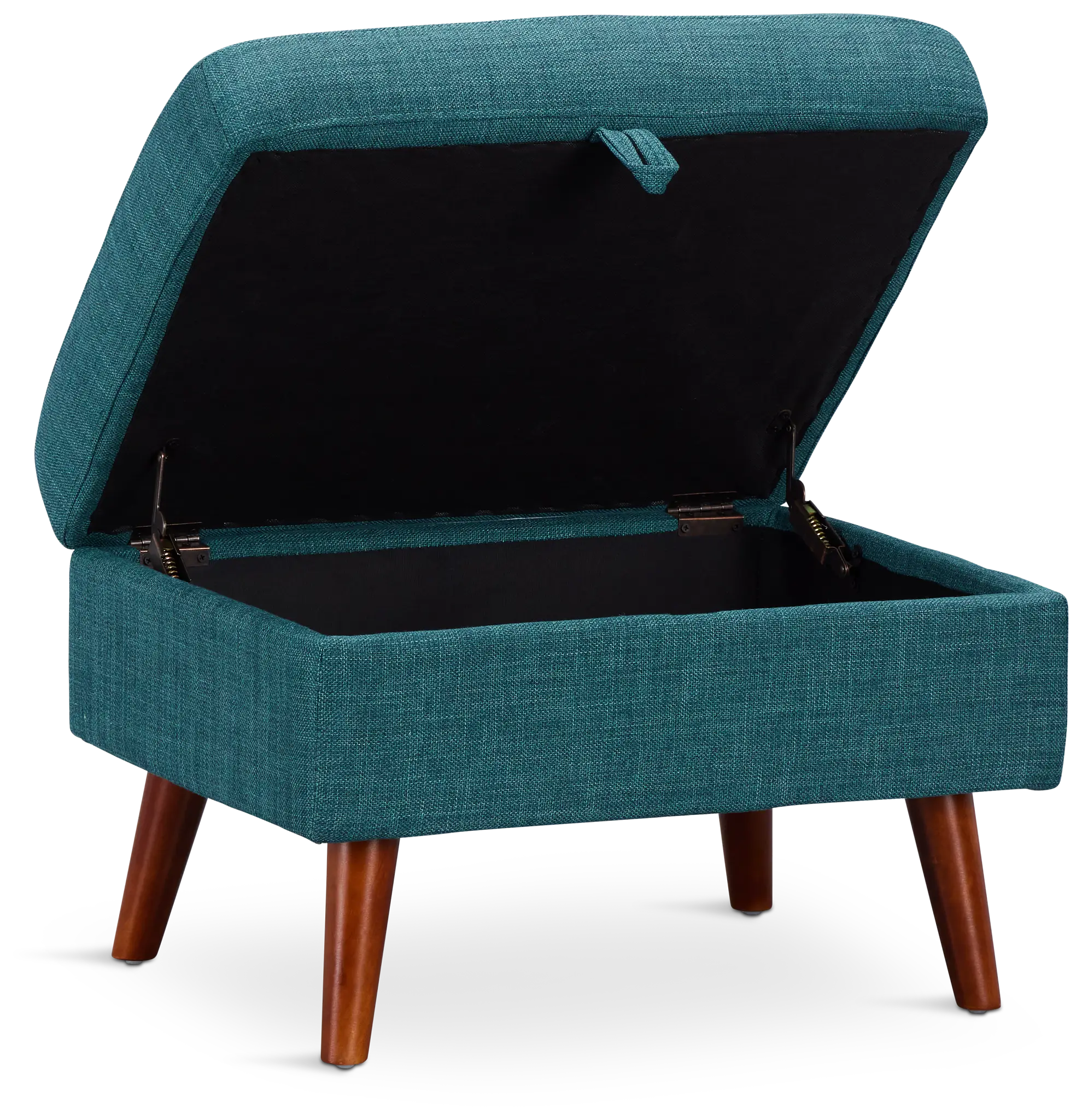 Raya Dark Teal Fabric Storage Ottoman Raya Dark Teal Fabric Storage Ottoman