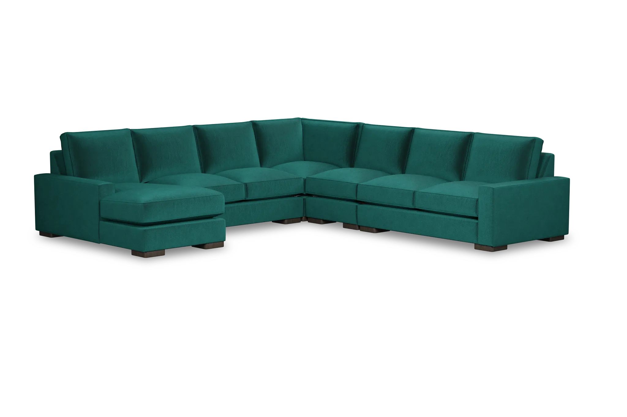 Edgewater Joya Green Large Left Chaise Sectional