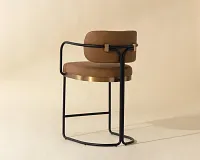 Stark Brown 24" Upholstered Barstool