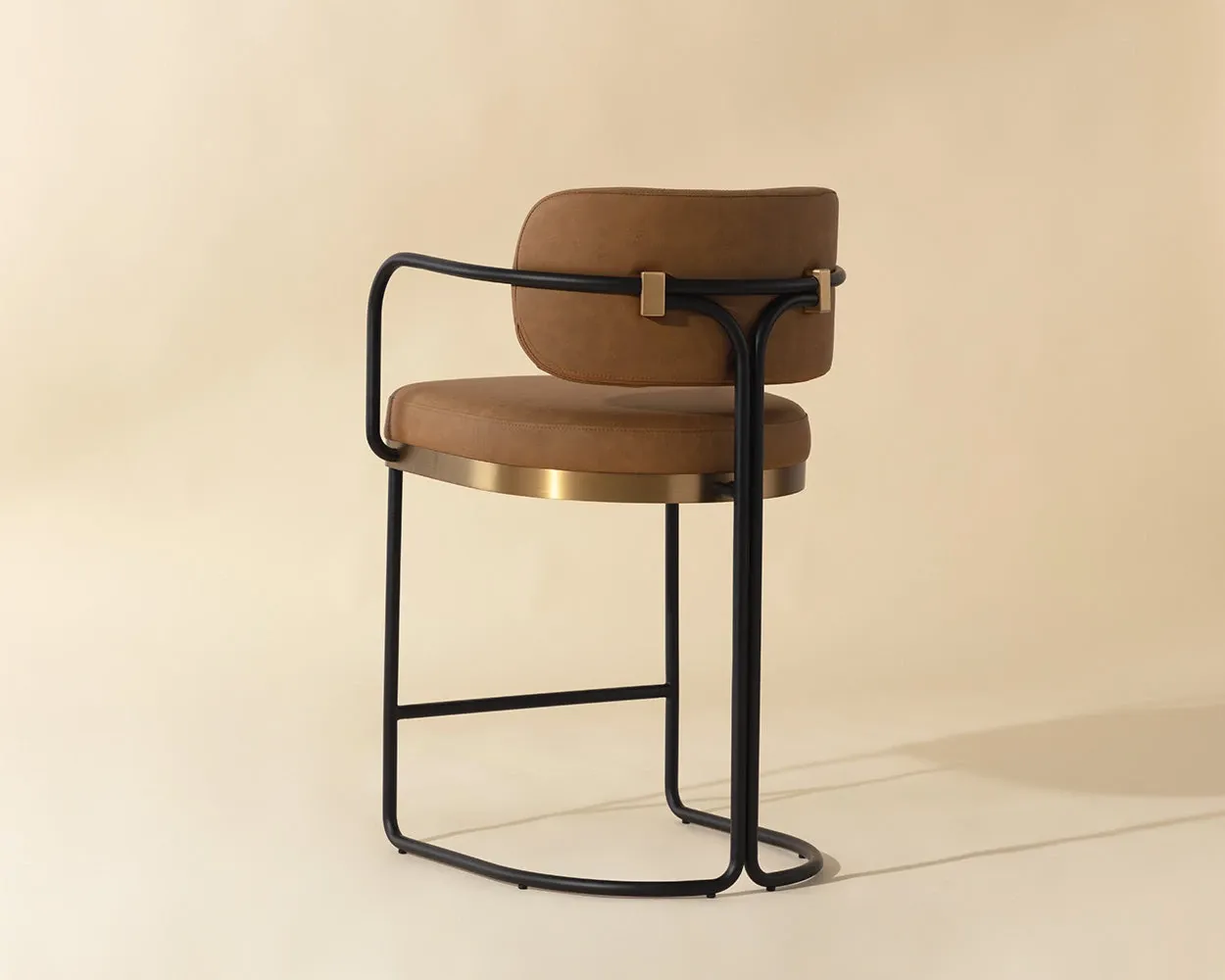 Stark Brown 24" Upholstered Barstool