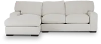 Veronica White Down Left Chaise Sectional