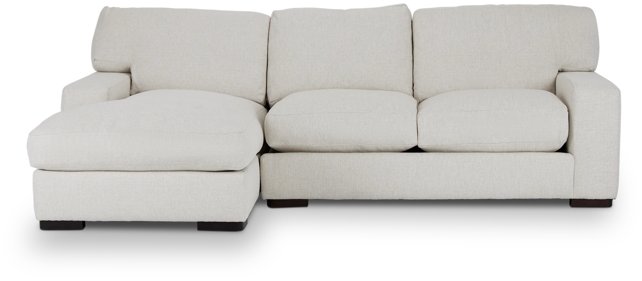 Veronica White Down Left Chaise Sectional