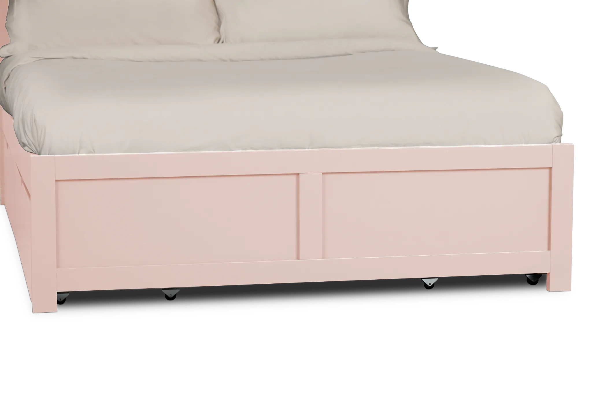 Charleston Pink Panel Bed With 4 Storage Drawers