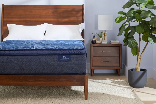 Serta Perfect Sleeper Cobalt Calm 15" Plush Pillow Top Mattress