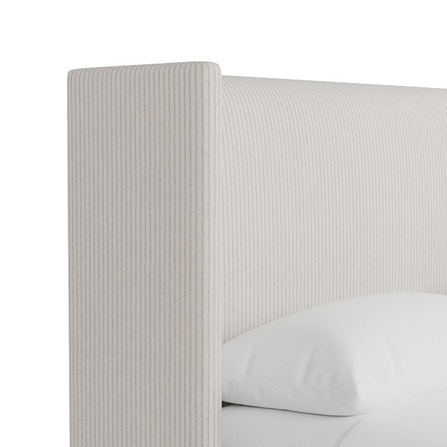 Captiva Lucy Light Beige 48" Upholstered Shelter Bed