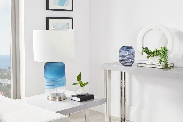 Aldo Blue Table Lamp