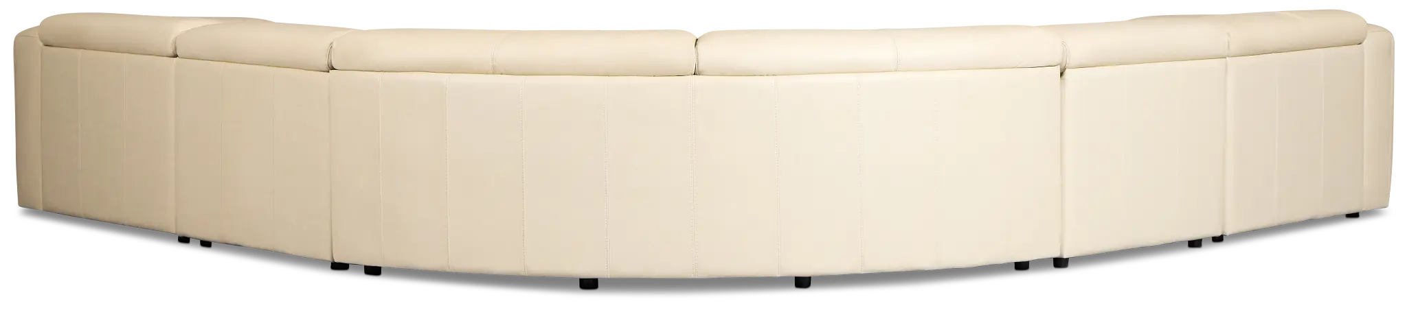 Jace Ivory Lthr/vinyl Small Dual Power Left Chaise Sectional Jace Ivory Lthr/vinyl Small Dual Power Left Chaise Sectional
