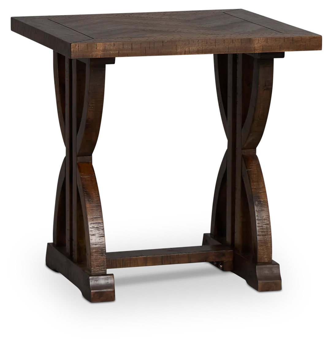 Joplin Dark Tone Rectangular End Table