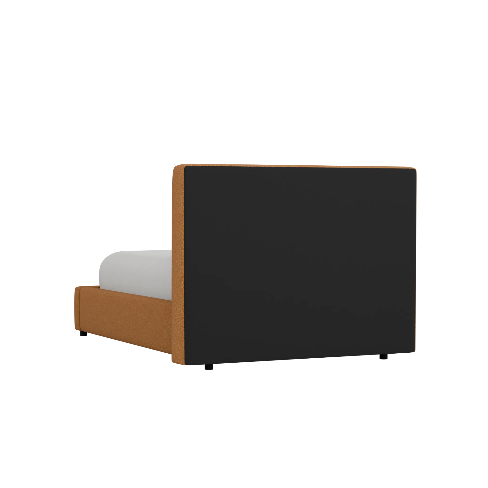 Grayton Merino Taupe 44" Upholstered Platform Bed