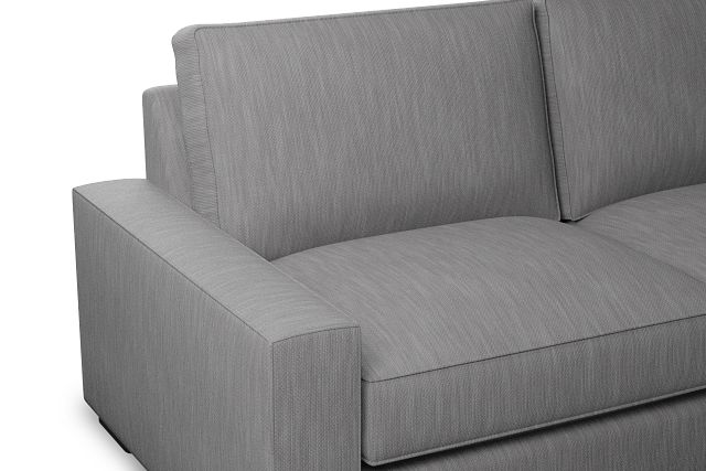 Edgewater Revenue Gray 84" Sofa W/ 2 Cushions