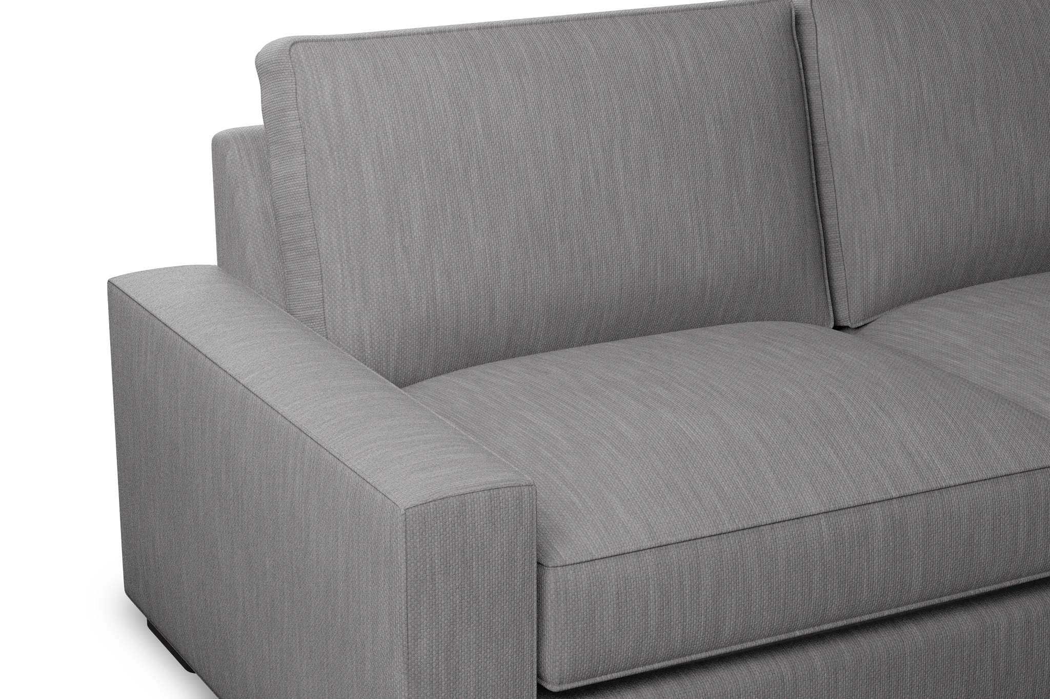 Edgewater Revenue Gray 84" Sofa W/ 2 Cushions