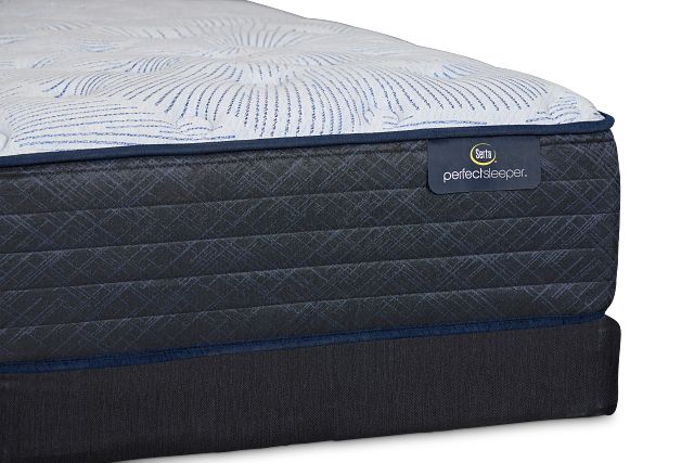 Serta Perfect Sleeper Blue Lagoon Nights Plush Low-profile Mattress Set