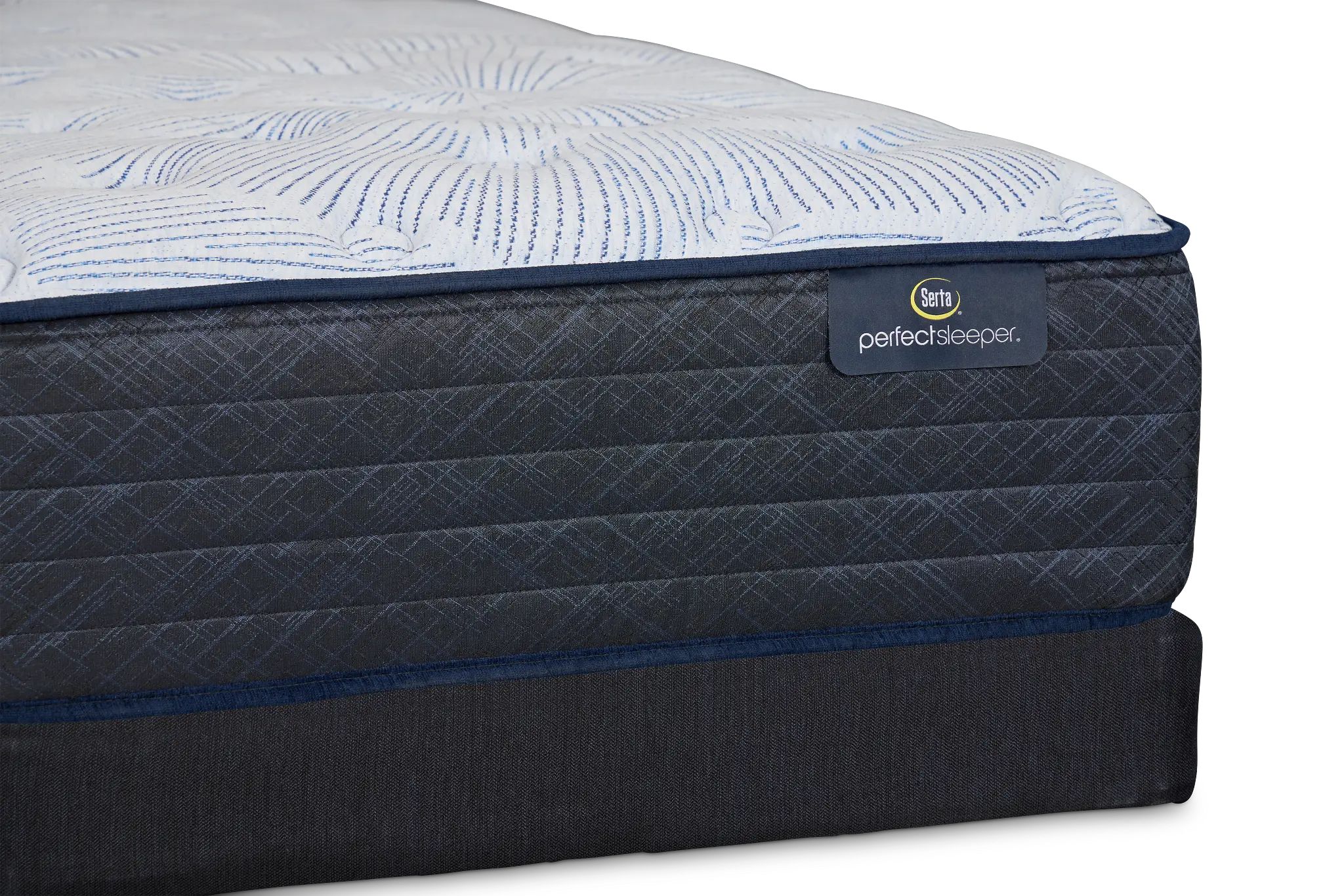 Serta Perfect Sleeper Blue Lagoon Nights Plush Low-profile Mattress Set Serta Perfect Sleeper Blue Lagoon Nights Plush Low-profile Mattress Set