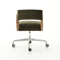 Four Hands Tyler Dark Green Velvet Desk Chair